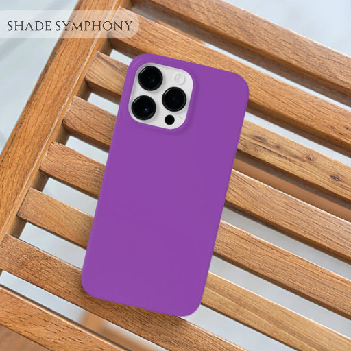 Fuchsia Blue Purple One of Best Solid Violet Shade Case-Mate iPhone 14 Pro Max Case
