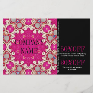 fuchsia bohemian chakra massage therapist Yoga Flyer