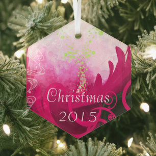 Fuchsia Calla Lily Christmas Ornament