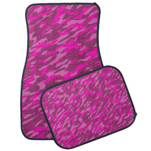Fuchsia Camouflage Car Mat