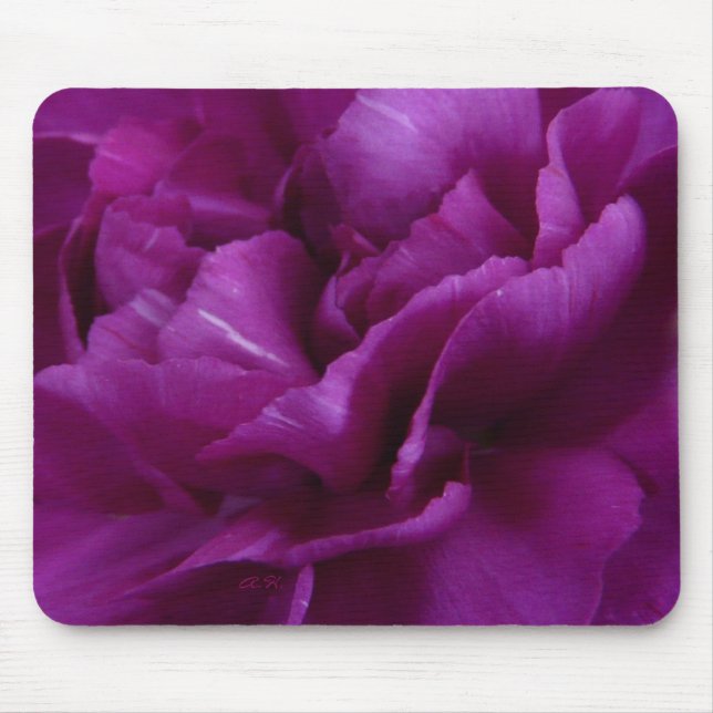 Fuchsia Carnation mousepad (Front)