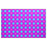 Fuchsia Colored Square and Circular Pattern Fabric