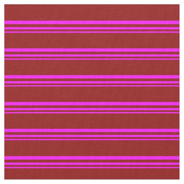 Fuchsia & Dark Red Pattern Fabric (Close Up)