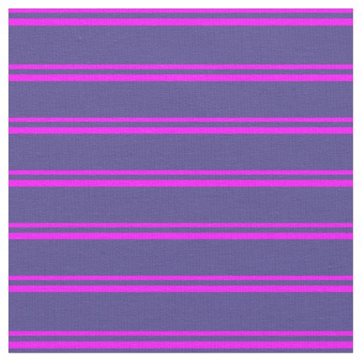Fuchsia & Dark Slate Blue Stripes/Lines Pattern Fabric