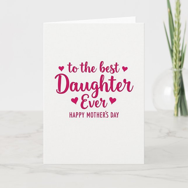 Fuchsia Daughters Day Card (Front)