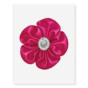 Fuchsia Diamond Temporary Tattoos