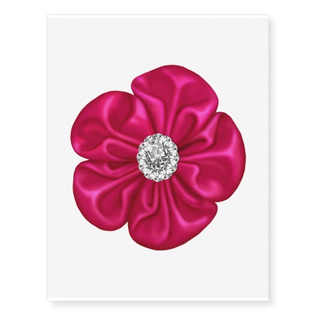 Fuchsia Diamond Temporary Tattoos (Front)