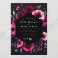 Fuchsia Dramatic Anemone Wedding
