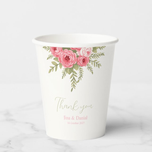 Fuchsia Dream Paper Cups (Front)