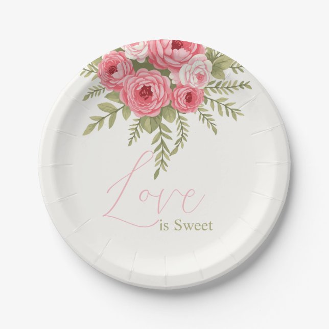 Fuchsia Dream Paper Plates (Front)