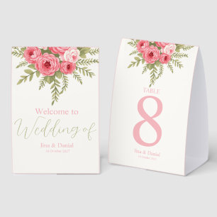 Fuchsia Dream Paper Table Tent