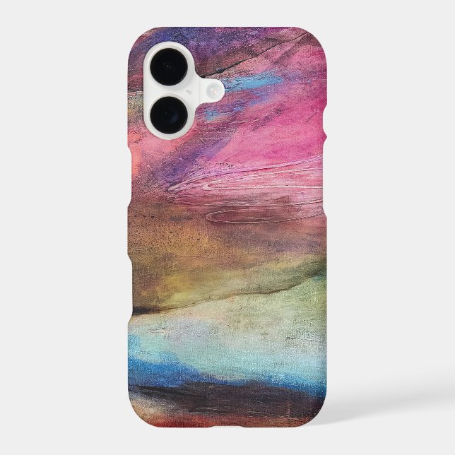 Fuchsia Expression Iphone Case (Back)
