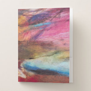 Fuchsia Expression Pocket Folder