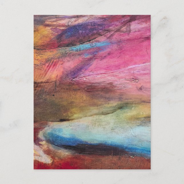 Fuchsia Expression Postcard (Front)