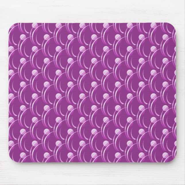 Fuchsia Fancy Swirls Mousepad (Front)
