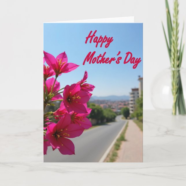 Fuchsia Floral Art Card (Front)