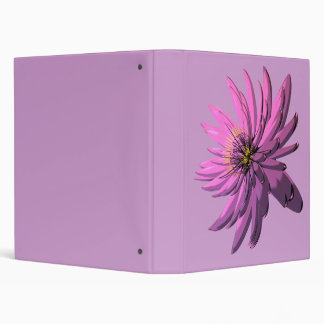 Fuchsia Floral Illustrated Binder