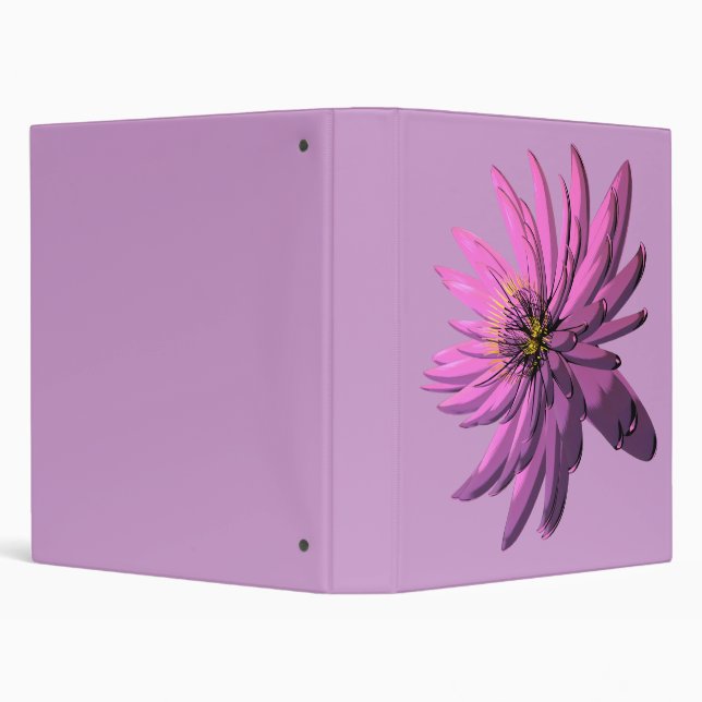 Fuchsia Floral Illustrated Binder (Background)