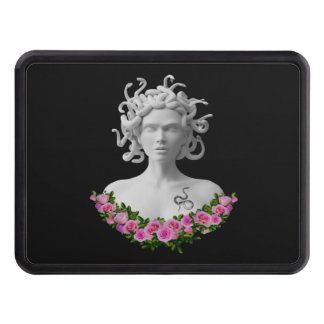 Fuchsia Floral Medusa Gorgon Greek Mythology Hitch Cover