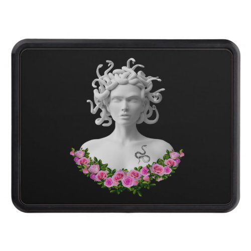 Fuchsia Floral Medusa Gorgon Greek Mythology Hitch Cover