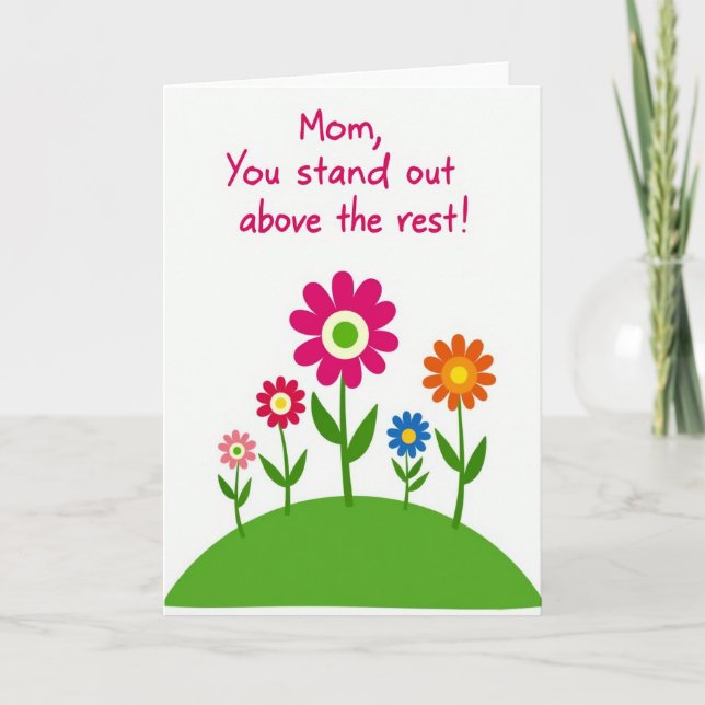 Fuchsia Floral Mom Card (Front)