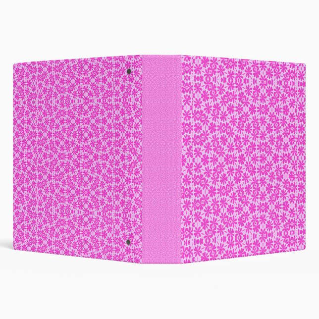 Fuchsia Flowers 3 Ring Binder (Background)