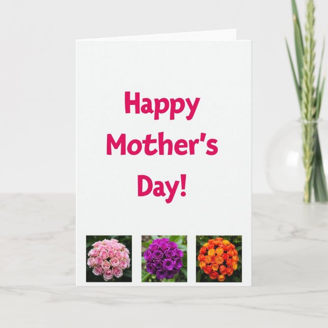Fuchsia Flowers Greeting Card (Front)