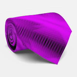 Fuchsia Futuristic Abstract Diagonal Pattern Art Neck Tie