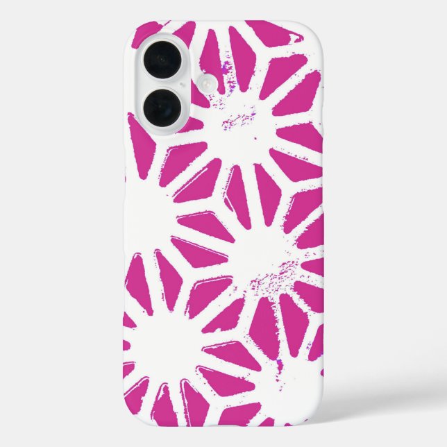 Fuchsia geometric pattern Case-Mate iPhone case (Back)
