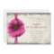 Fuchsia Gerber Daisy Wedding Invite