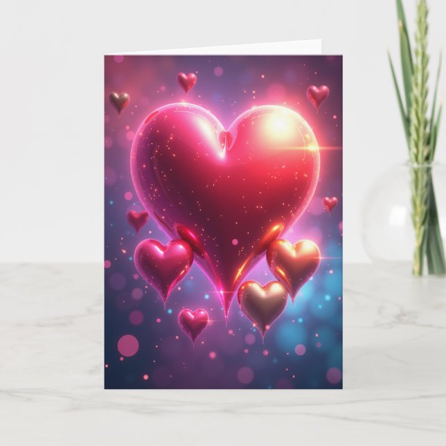 Fuchsia Heartfelt Mothers Day Card (Front)