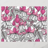 Fuchsia in white and pink (Back)