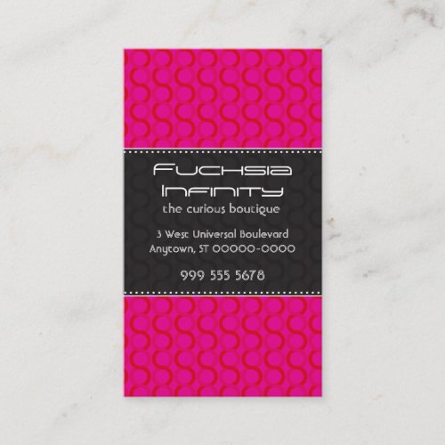 Fuchsia Infinity Business Card