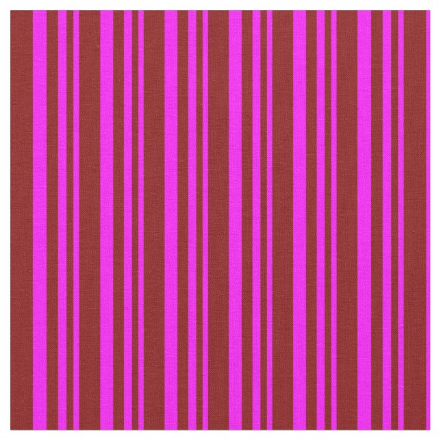 Fuchsia & Maroon Colored Pattern of Stripes Fabric (Close Up)