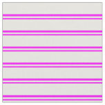 [ Thumbnail: Fuchsia & Mint Cream Colored Lines Fabric ]