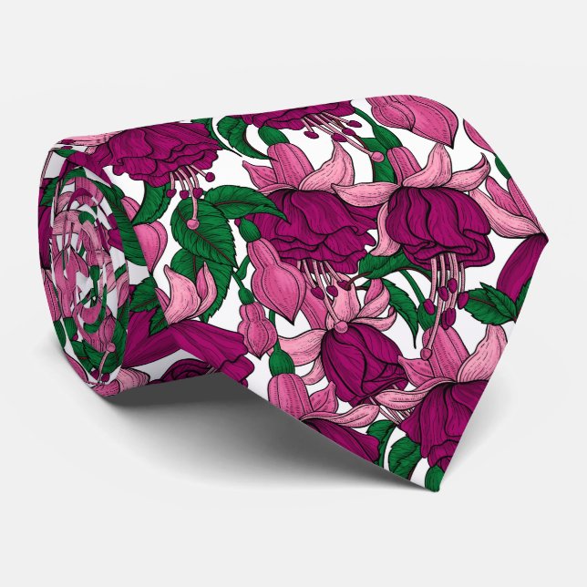 Fuchsia Neck Tie (Rolled)