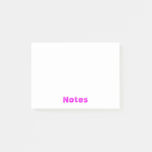 Fuchsia Notes Post-It Notes (Front)