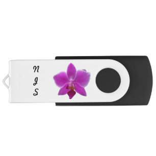 Fuchsia Orchid on a USB Flash Drive