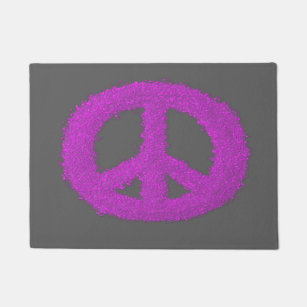 Peace Sign Doormats Welcome Mats Zazzle