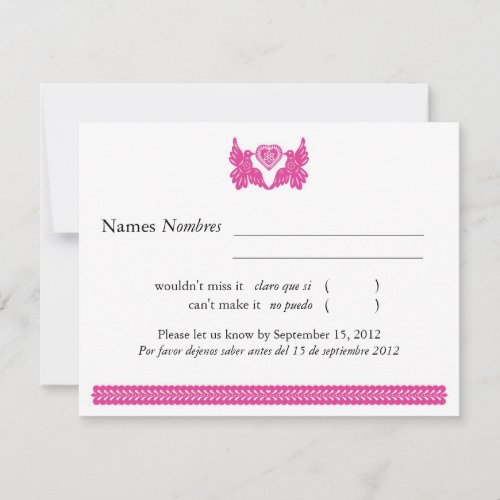 Fuchsia Papel Picado Love Birds RSVP