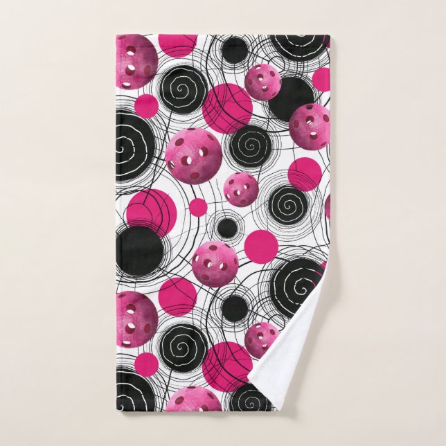 Fuchsia Pickleball Sweat Towel (Hand Towel)