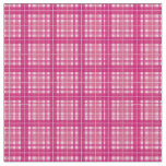 Fuchsia Pink Bright Gingham Plaid Tartan Fabric