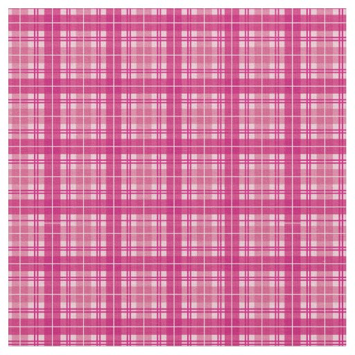 Fuchsia Pink Bright Gingham Plaid Tartan Fabric