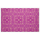 Fuchsia Pink Chic Mosaic Geometric Pattern Fabric