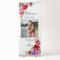 Fuchsia Pink Floral Couple Photo Vertical Wedding