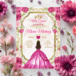 Fuchsia Pink Floral Mexican Princess Quiñceanera Invitation<br><div class="desc">Fuchsia Pink Floral Mexican Princess Quiñceanera Invitation
Mis Quince 15 Anos,  16th Birthday Butterfly.</div>