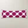 Fuchsia Pink Gerbera Daisy Black/White Swirl Girly Body Pillow