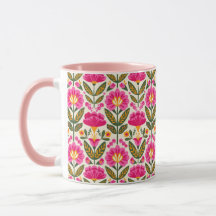 Fuchsia Pink Mexican Flowers BOHO Chic Floral