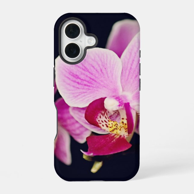 Fuchsia Pink Orchid Iphone Case (Back)