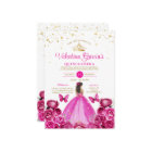 Fuchsia Pink Quinceañera 15 Anos Crown Birthday